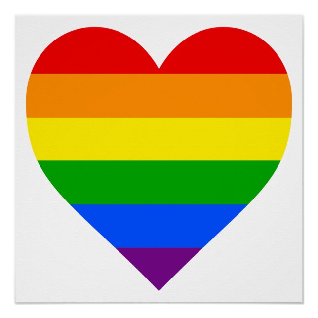 "RAINBOW HEART" POSTER (Vorderseite)