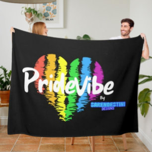 Rainbow Heart PrideVibe: Gemütlich mit Pride Fleecedecke