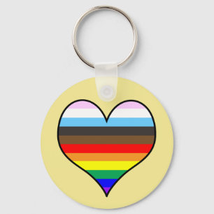 Rainbow Heart Schlüsselanhänger