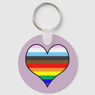Rainbow Heart Schlüsselanhänger