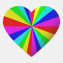 Rainbow Heart Stickers