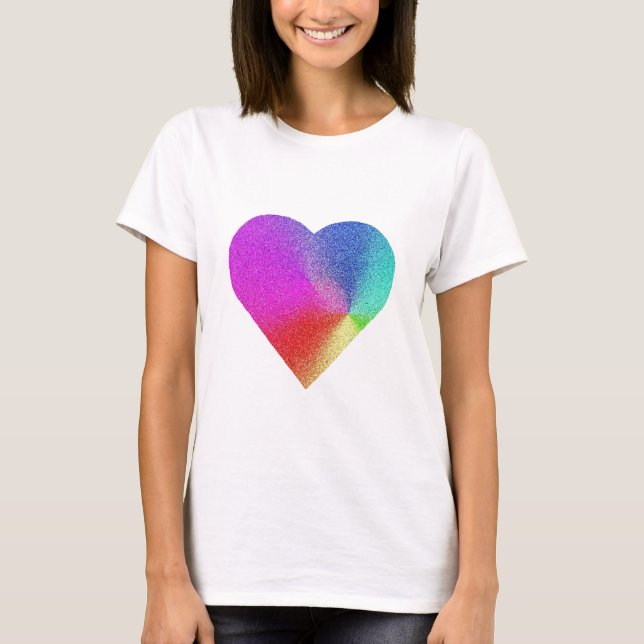 Rainbow Heart T-Shirt (Vorderseite)