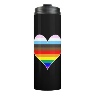Rainbow Heart Thermosbecher