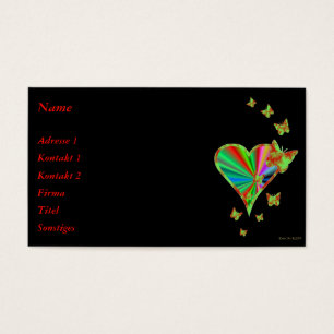 Rainbow Heart und Butterfly