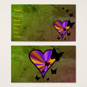 Rainbow Heart und Butterfly