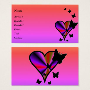Rainbow Heart und Butterfly
