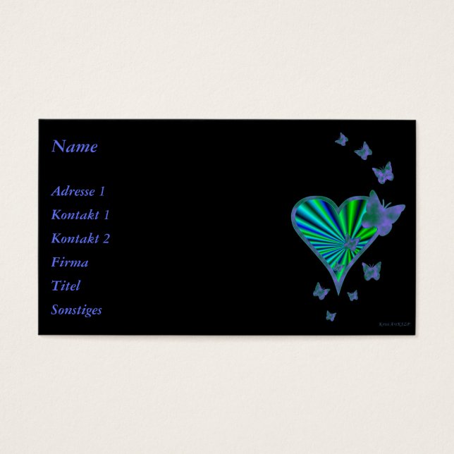 Rainbow Heart und Butterfly (Vorderseite)