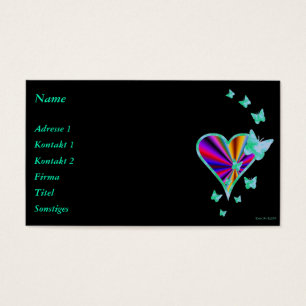 Rainbow Heart und Butterfly