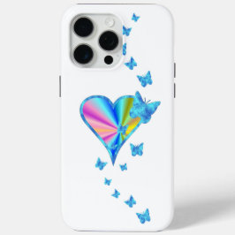 Rainbow Heart und Butterfly Case-Mate iPhone Hülle