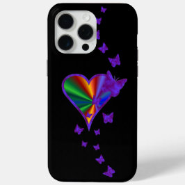 Rainbow Heart und Butterfly Case-Mate iPhone Hülle