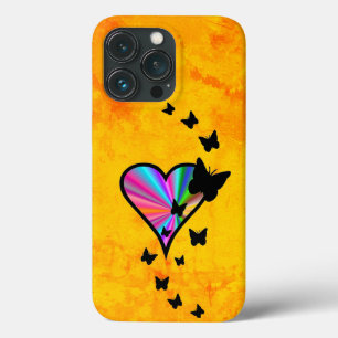 Rainbow Heart und Butterfly Case-Mate iPhone Hülle