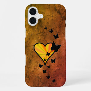 Rainbow Heart und Butterfly iPhone 16 Plus Hülle