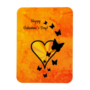 Rainbow Heart und Butterfly Magnet