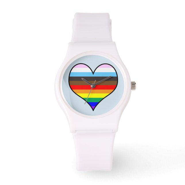 Rainbow Heart Watch Armbanduhr (Vorderseite)