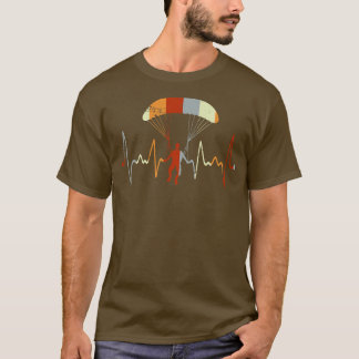 Rainbow Heartbeat Paragliding T-Shirt