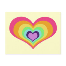 Rainbow Hearts Art