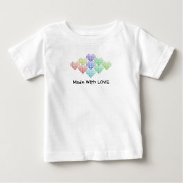 Rainbow Hearts, Baby T - Shirt