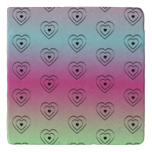 Rainbow Hearts Black Pride Heart