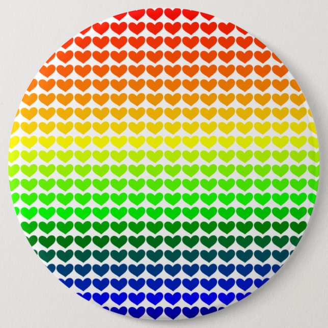 RAINBOW HEARTS BUTTON (Vorderseite)