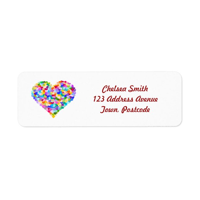 Rainbow Hearts Confetti (Vorne)