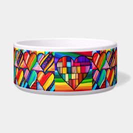 Rainbow Hearts Delight: Liebe gefüllt Napf