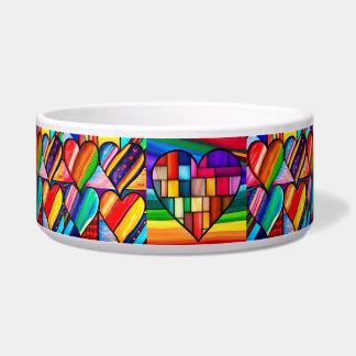 Rainbow Hearts Delight: Liebe gefüllt Napf