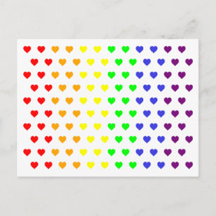 Rainbow Hearts Enregistrer La Carte Postale Date