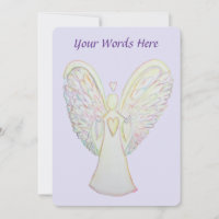 Rainbow Hearts Guardian Angel Custom Einladungen