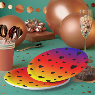 Rainbow Hearts, Pappteller
