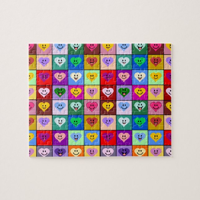 Rainbow Hearts Quadrate (Horizontal)