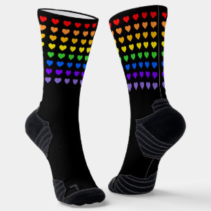 Rainbow Hearts Socken