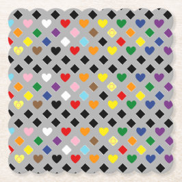 Rainbow Hearts Untersetzer