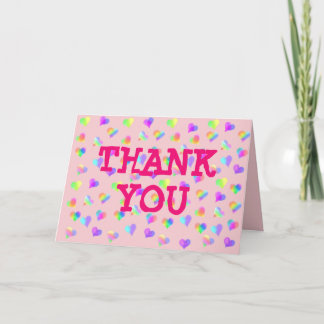 Rainbow Hearts von The Happy Juul Company Dankeskarte