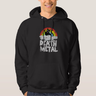 Rainbow Heavy Metal Band Kids Goth Death Metal Hoodie