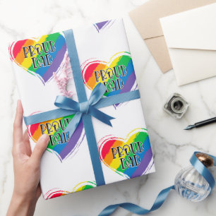 Rainbow Heft Flag Proud Vater LGBT Gay Pride Monat Geschenkpapier