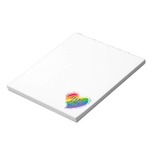 Rainbow Heft Flag Proud Vater LGBT Gay Pride Monat Notizblock