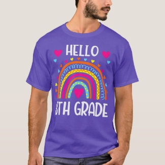 Rainbow Hello Aachte Grade Shirt 8. Klasse Zurück