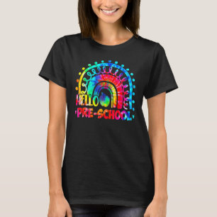 Rainbow Hello Pre-K Lehrerin Preschool Back to Sch T-Shirt