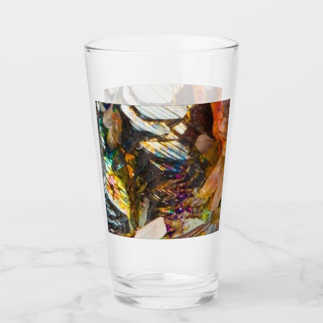Rainbow Hematite Crystal Glas (Vorderseite)