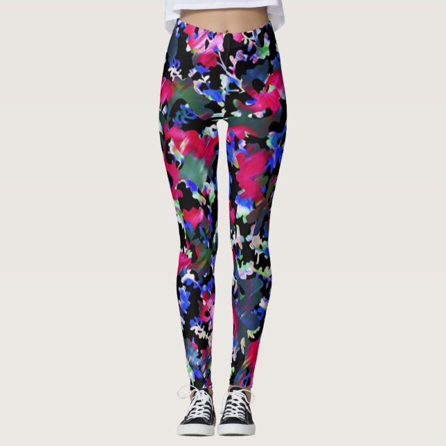 Rainbow-Herbstlaube Leggings (Vorderseite)