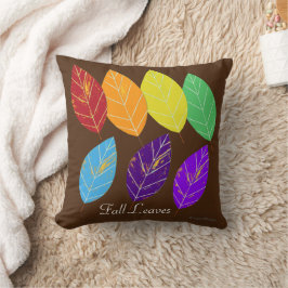Rainbow-Herbstlaube Reversible Baumfamilie Kissen