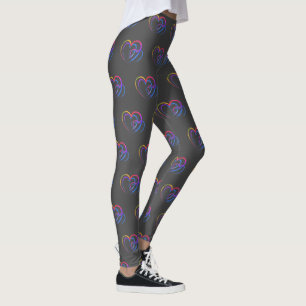 Rainbow-Herz Leggings