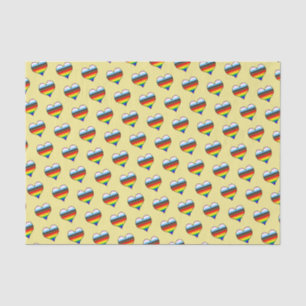 Rainbow-Herz-Muster-Gewebepapier Seidenpapier