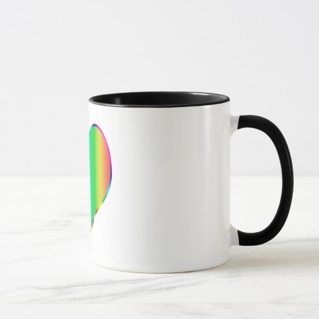 Rainbow-Herz Tasse (Rechts)