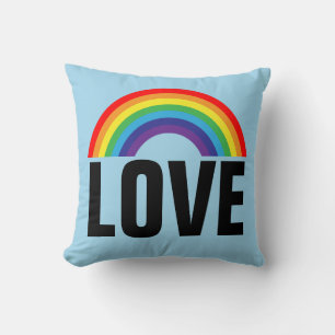 RAINBOW HERZEN LIEBE KUNST DURCH PILLOW KISSEN