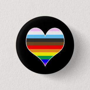 Rainbow-Herztaste Button
