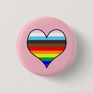 Rainbow-Herztaste Button