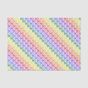 Rainbow Ho Ho Ho Muster Gewebe Papier