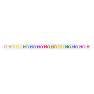 Rainbow Ho Ho Ho Ribbon Satinband