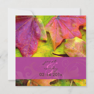 Rainbow Hochzeit im Herbst Einladung